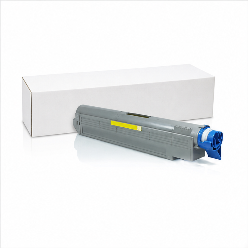Toner jaune compatible OKI C9600/C9650/C9800/C9850 - Remplace 42918913