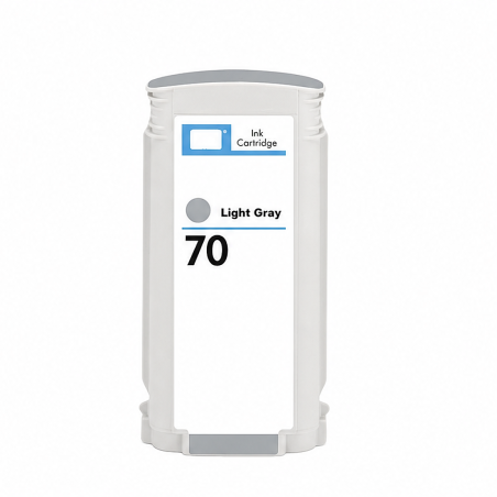 Cartouche d'encre HP 70 gris clair 130 ml DesignJet C9451A