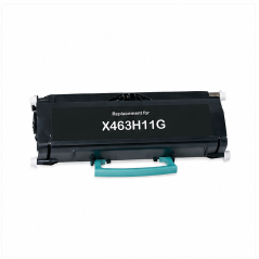 Compatible black toner cartridge for Lexmark E460/E462/X463/X464/X466 - 15,000 pages