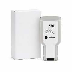 HP 730 noire photo 300 ml P2V73A | Cartouche HP