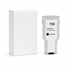 HP 730 noire photo 300 ml P2V73A | Cartouche HP