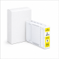 Cartouche d’encre jaune compatible Epson T41F4/T41R4 350 ml