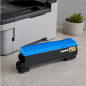 Cartouche de toner cyan compatible Kyocera TK-550 – remplace 1T02HMCEU0