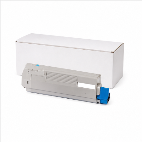 Toner cyan OKI 43324423 pour C5800, C5900, C5550MFP