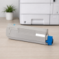 Toner cyan compatible OKI C833/C843 – remplace 46443103