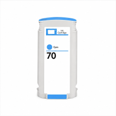 Cartouche d’encre cyan HP 70 DesignJet 130 ml compatible C9452A