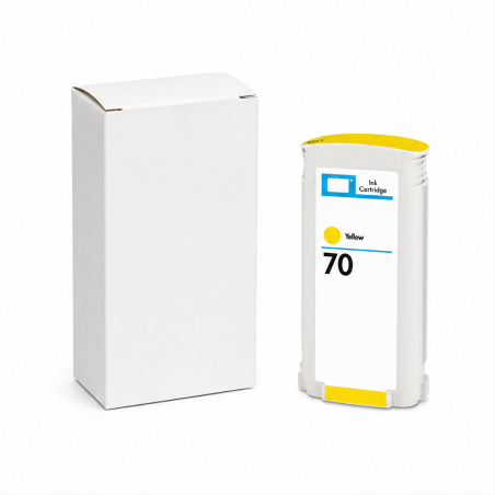Cartouche jaune HP 70 C9454A compatible 130 ml