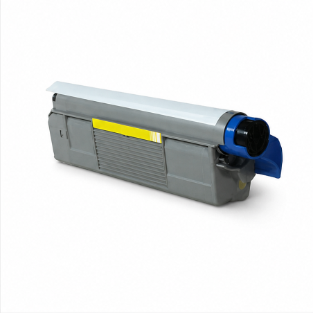 Toner jaune compatible OKI C712 - remplace 46507613