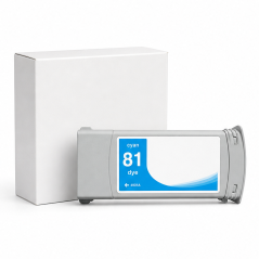 Cartouche HP 81 cyan C4931A compatible 680 ml