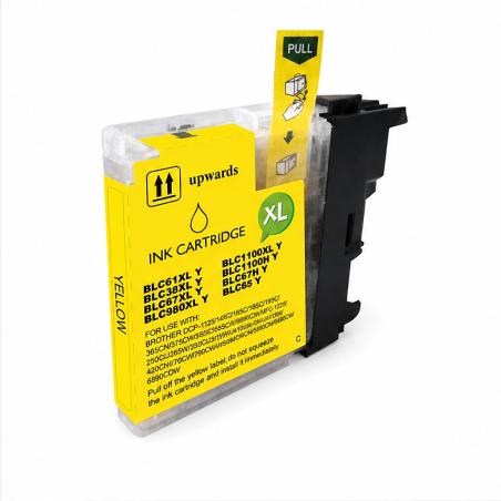 BULK Compatible Yellow Ink Cartridge for Brother LC980XL / LC1100XL / LC985XL