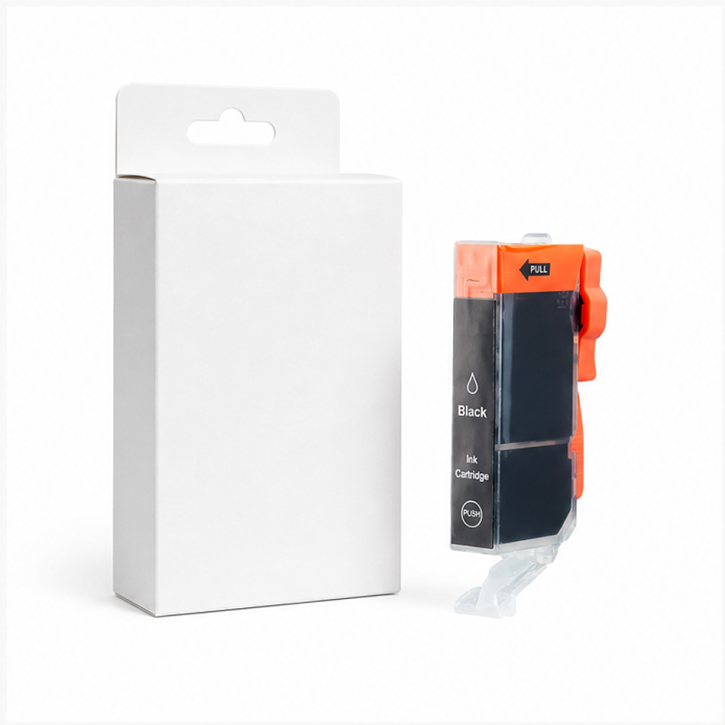 Cartouche d’encre noire Canon CLI-521BK compatible, 9 ml