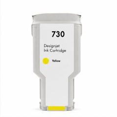 Cartouche d’encre jaune HP 730 DesignJet 300 ml (P2V70A)