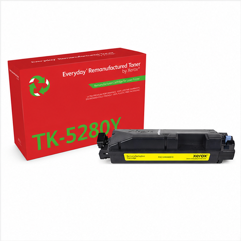 Xerox Everyday Yellow Remanufactured Toner for Kyocera TK-5280 – 006R04819