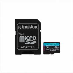 Kingston microSDXC 64 Go Canvas Go! Plus