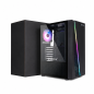 Unykach Glayze ATX Case, Black ARGB