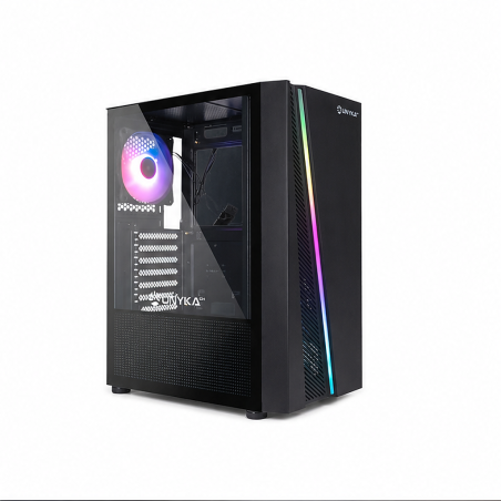 Boîtier Compatible Unykach Glayze ATX ARGB noir