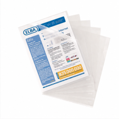 Elba Standard Folio U-Tab Document Sleeves PP 140 micron - 100 pack