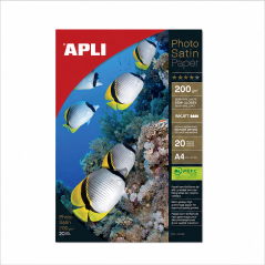 Papier photo Compatible Apli Photosatin A4 200 g - 20 feuilles