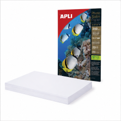 Papier photo Compatible Apli A4 200 g, 20 feuilles