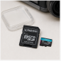 Carte microSDXC Kingston Canvas Go! Plus 128 Go avec adaptateur SD