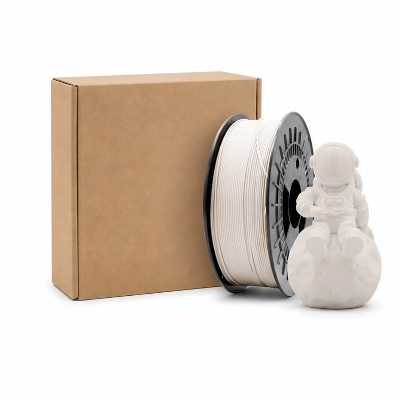 Filament Compatible PETG 3D blanc 1,75 mm 1 kg