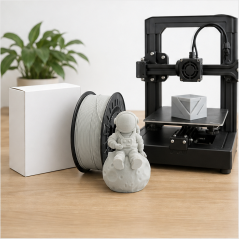 Compatible Gray PLA 3D Filament 1.75mm 1kg