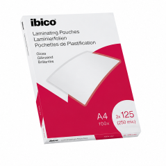 Ibico A4 Gloss Laminating Pouches 125