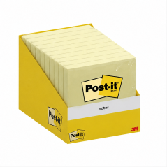 Post-it Sticky Notes 3x3 in Yellow - 10 Pads