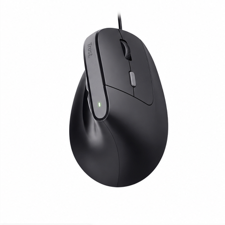 Souris ergonomique Trust Bayo II 2400 dpi, 6 boutons, noire