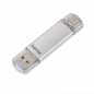 Clé USB Hama Laeta USB 3.0 OTG 32 Go argent USB-C/USB-A