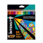 Crayons de couleur BIC Intensity Triangle Compatible, boîte de 24