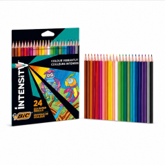 Crayons BIC Intensity Triangle Compatible x24