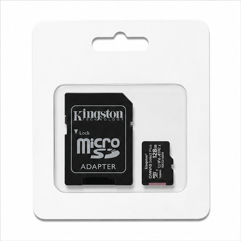 Kingston Canvas Select Plus 128GB microSDXC Card with SD Adapter Compatible