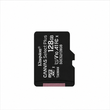Carte microSDXC Kingston Canvas Select Plus 128 Go Class 10 avec adaptateur SD