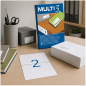 Multi3 Etiquettes blanches multi-usages 210 x 148 mm, 200 étiquettes