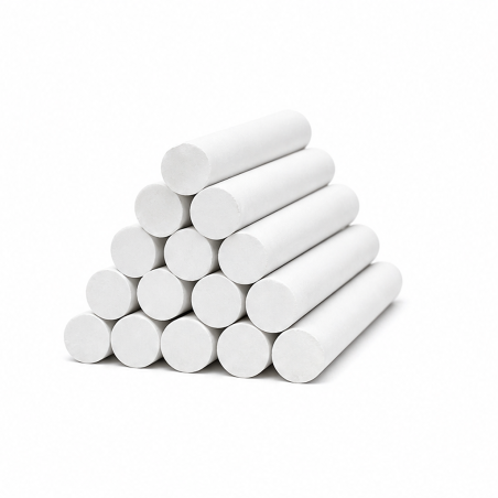Compatible Giotto Robercolor craies rondes blanches x100