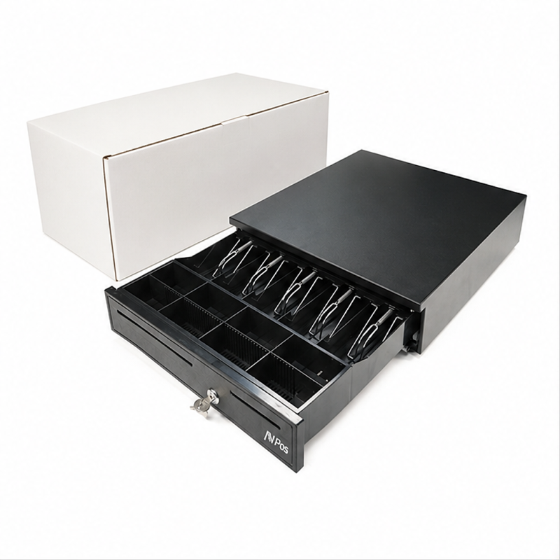 AVPos Cash-U280 Automatic Cash Drawer Black RJ11