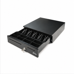 AVPos Cash-U280 Compatible Tiroir-caisse automatique noir RJ11