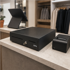 AVPos Cash-U280 Cash Drawer Black RJ11