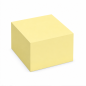 Post-it 450-Count Repositionable Notes Cube, 76 x 76 mm, Light Yellow