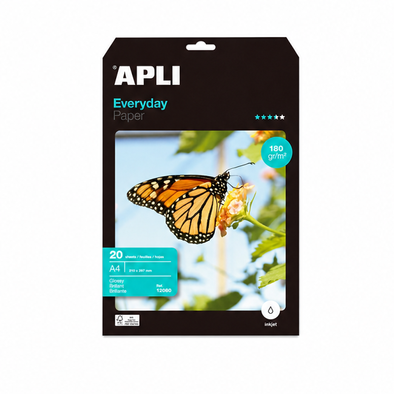 Apli Everyday glossy photo paper A4 180 gsm – 20 sheets