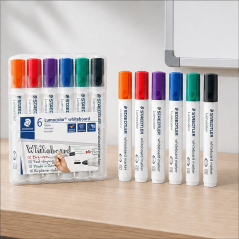 Compatible Staedtler Lumocolor 351 6-Pack Markers