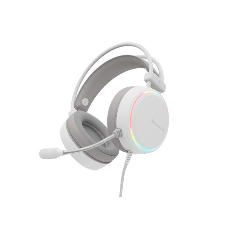 Casque gaming Genesis Neon 613 G2 blanc jack 3,5 mm RGB