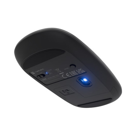 Souris sans fil silencieuse Natec Lark Bluetooth et 2,4 GHz 4000 DPI