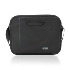 Aisens 15.6" laptop bag, black with red trim