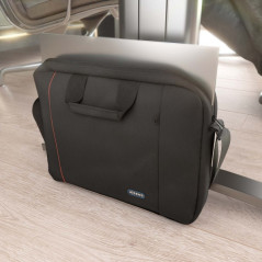Sacoche ordinateur portable Aisens 15,6" noire, liseré rouge