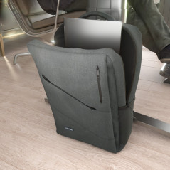 Sac à dos ordinateur portable Aisens urbain et bureau 15,6" gris