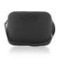 Sacoche ordinateur portable Aisens 15,6" noire, liseré bleu sur la poche