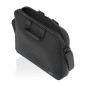Sacoche ordinateur portable Aisens 15,6" noire, liseré bleu sur la poche