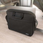 Sacoche ordinateur portable Aisens 15,6" noire, liseré bleu sur la poche